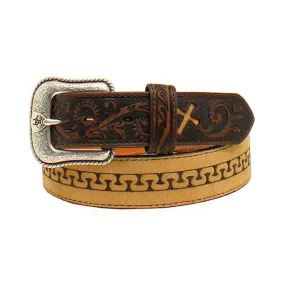 1/2'' Stitch Cross Tabs Belt