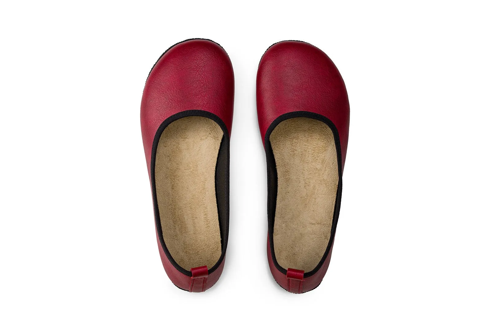 Ananda Narrow Barefoot Ballet Flats - Burgundy