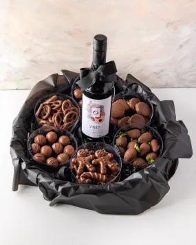 Assorted Hamper with Non Alcoholic Wine by NJD