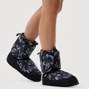 Bloch Women's Black Printed High Warm Up Booties