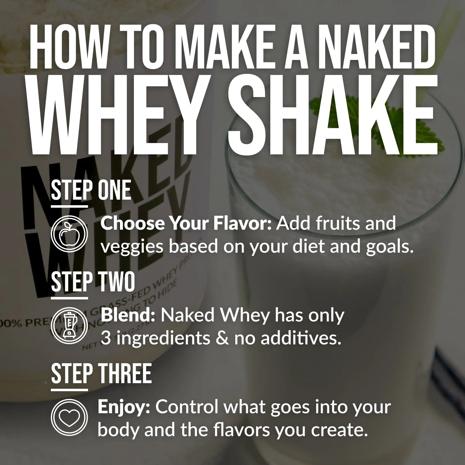 Chocolate Whey Protein Powder | Naked Chocolate Whey - 2LB