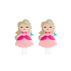 Cute Doll Pink Dress Alligator Clips Set