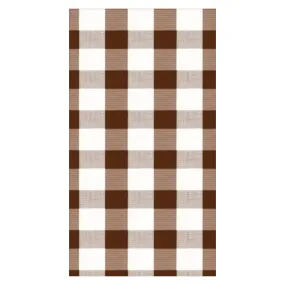 Dinner/Guest Napkins - Chocolate Gingham