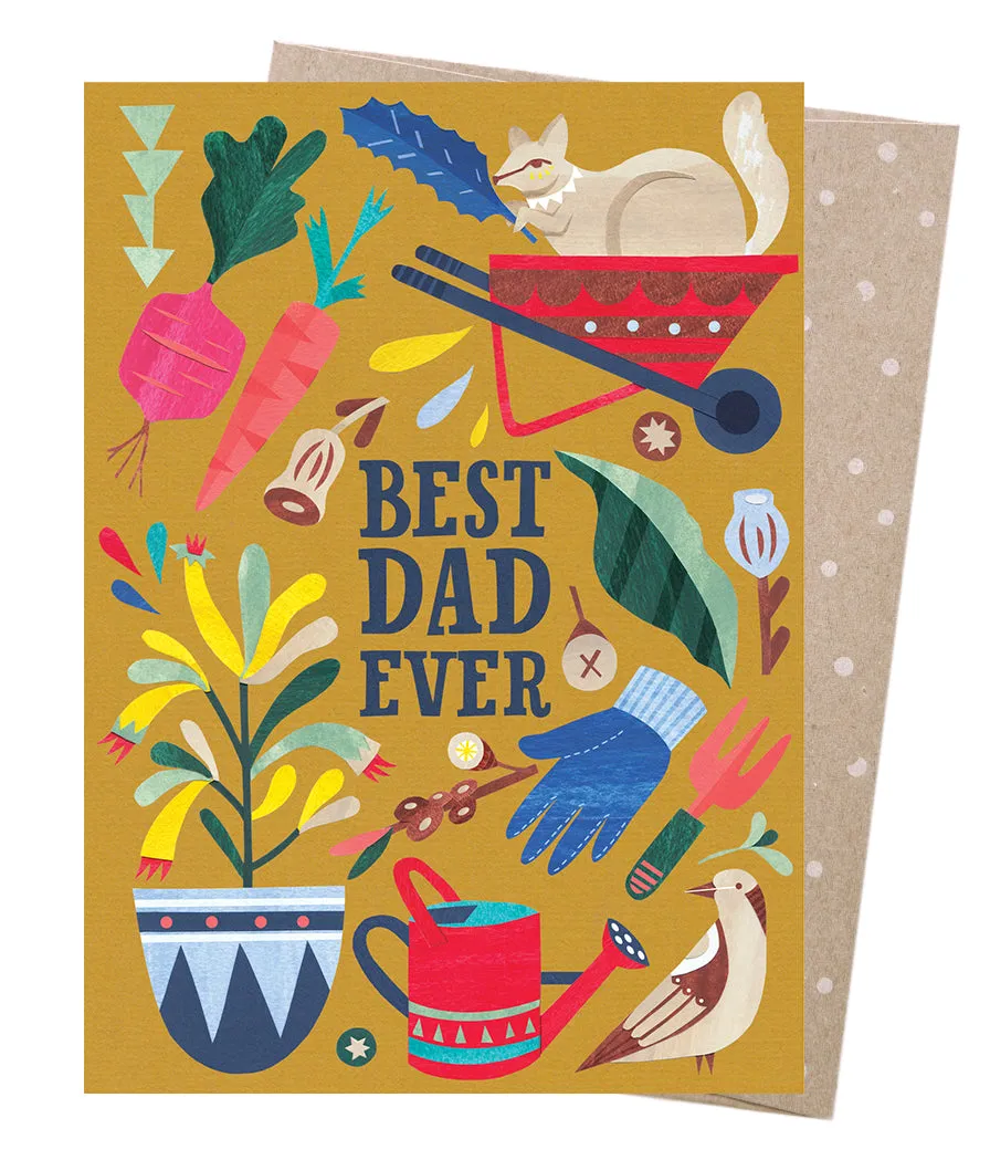 Earth Greetings Father's Day Card - Best Dad Gardener