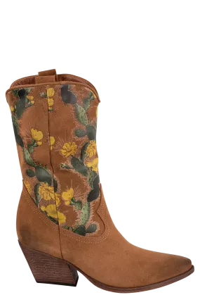 Golo Women's Leather Cactus Suede Cowgirl Boots