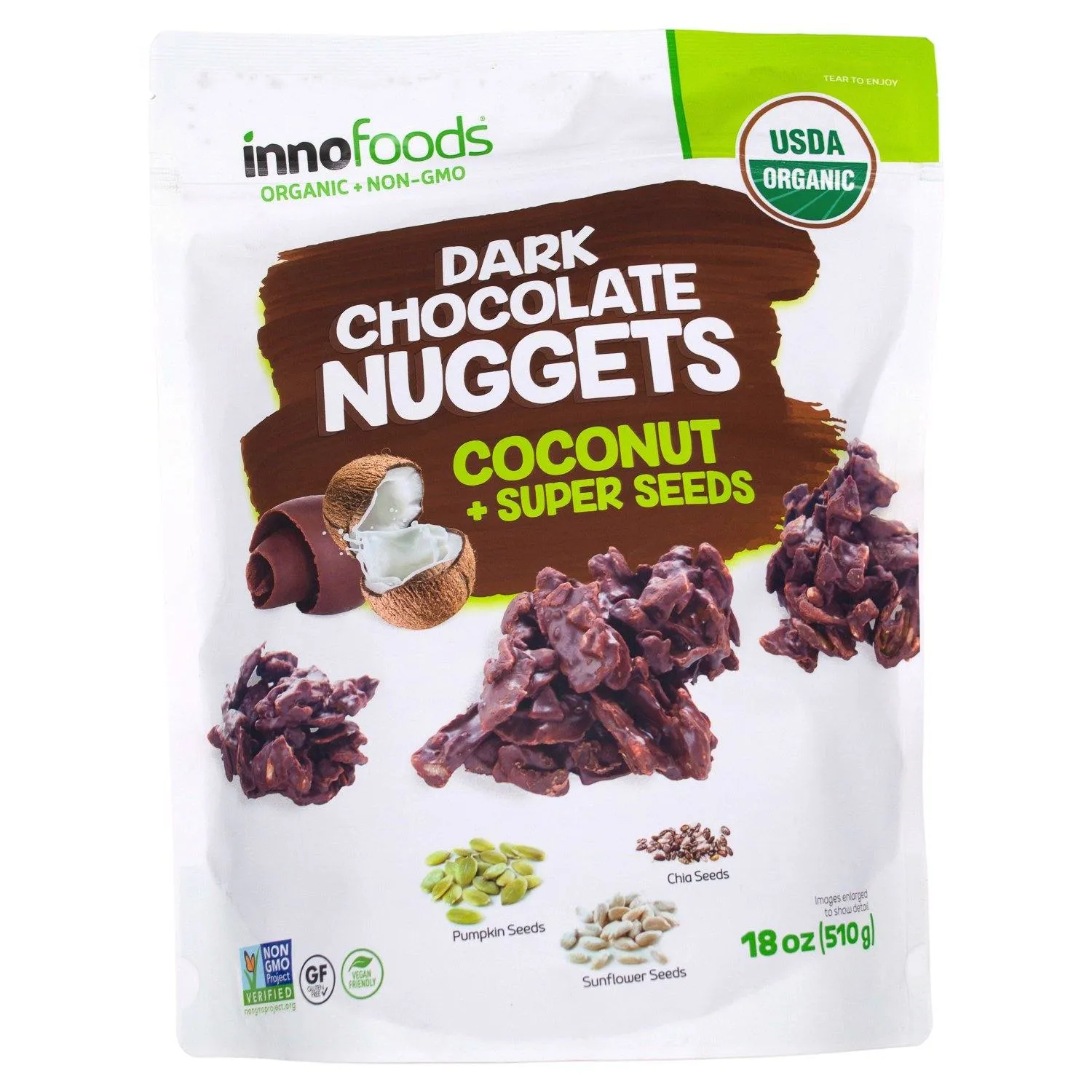 InnoFoods Organic Dark Chocolate Nuggets