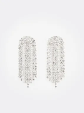 Jewelled Round Fringe Earring