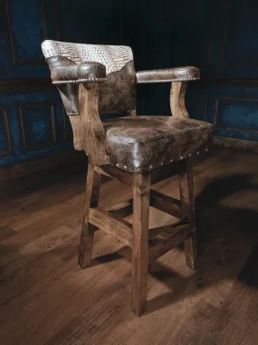 Kryptonite Cowboy Chisum Western Bar Stool