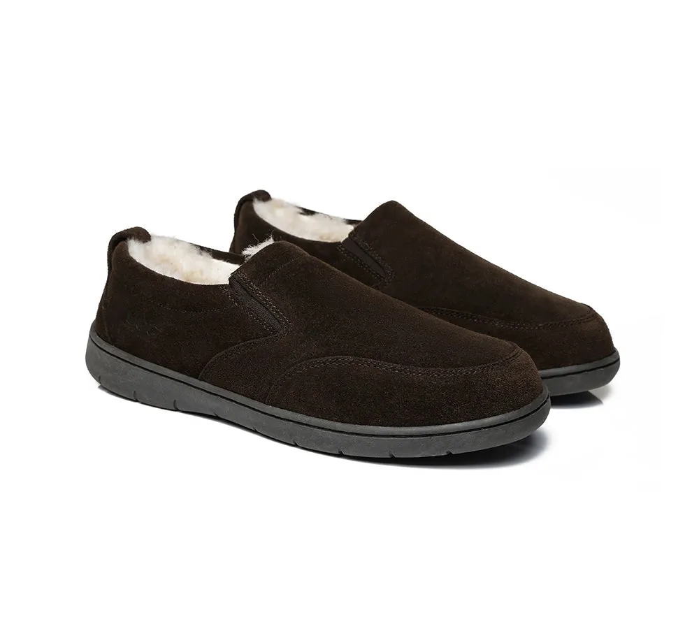 UGG Mens Moccasins Sheepskin Wool Slippers Dino